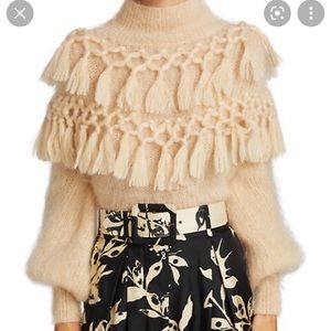 ZIMMERMANN Cream Tassel Sweater (NWT)